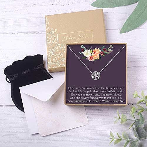Thinking-of-You-Necklace-Inspirational-Presents-Heartfelt-Card-Jewelry-Gift-to-Send-Love-Thoughts-for-Condolences-Support-Sympathy-Illness-etc - DumpADate.com