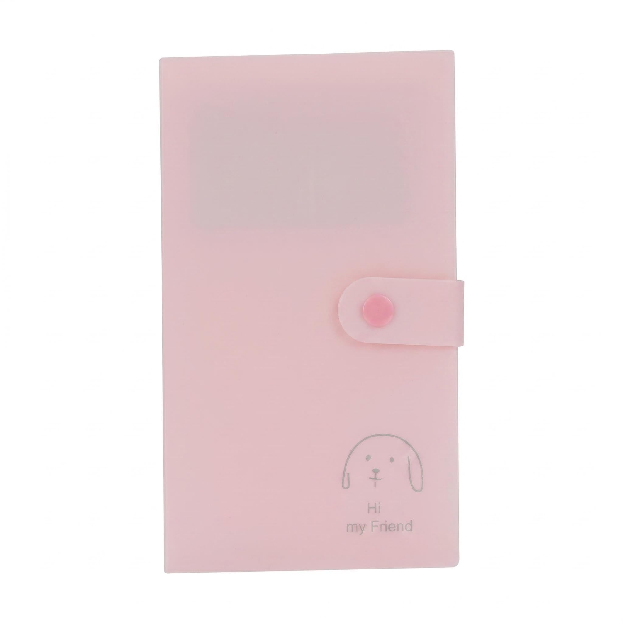 Card Binder 240 Pockets, Photo Album for Mini Polaroid Pictures, 19.5x11.5cm Thick Pages Binder for Trading Cards, Photos, Tickets with Snap Button, Portable Collectible Album for Women Girls