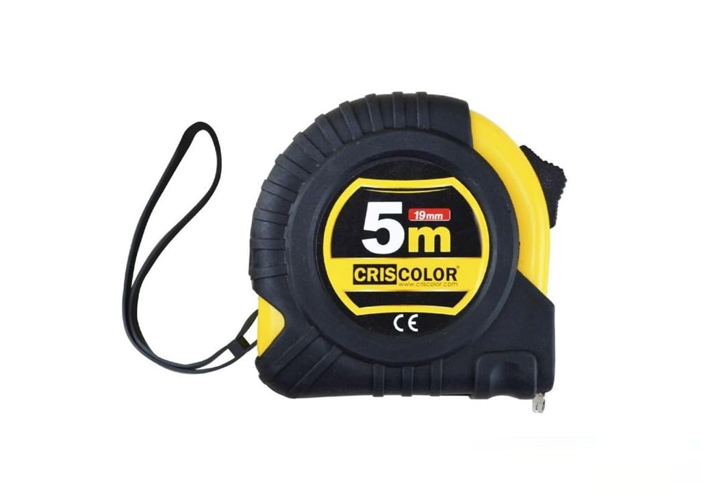 Metro 5 m flexometro negro agarre cinturon 12 unidades 19mm x 5m