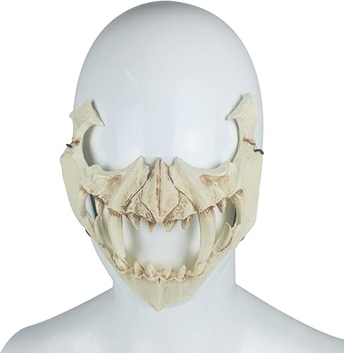 Miniatura 5 de Máscara japonesa de Halloween,Tiger Yaksha Dragon God Tengu máscara,Máscara de media cara de PU