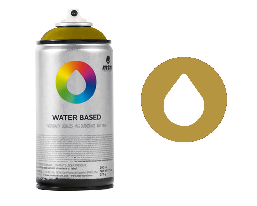 MontanaMTN Spain Water Based Spray Paints (Metallic Gold) - 300 ml