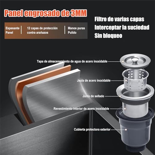 Opiniones y reviews de Fregadero acero inoxidable favoritos de las personas. 18 Imagen adicional