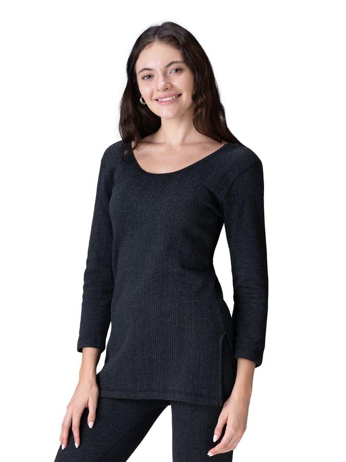 Champion Women's Thermals Top for Girls | Warm & Comfortable Undershirt Thermals for Women | 3/4 Sleeves Body Warmer for Women | Premium Thermal Winter Wear for Womens