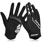 🚴【Vielseitig Fahrradhandschuhe】 Die Vollfinger Fahrradhandschuhe schützen Ihre Handflächen vor Schnitten und Kratzern. Ideal zum Radfahren, Mountainbiken, Fitnesstraining, Bootfahren, Angeln, Gewichtheben, Wandern und anderen Outdoor-Aktivitäten.