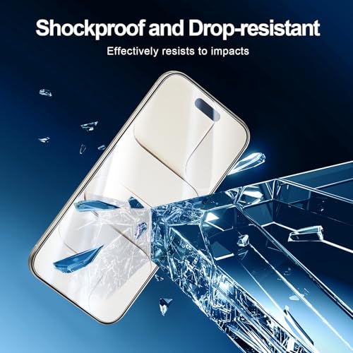 Image of NEW'C 3x Screen Protector for iPhone Air (6.5 inches)+ 3x Camera Lens Protector, Sensor Protection, Case Friendly Tempered Glass Film, Ultra Resistant, Easy installation tool include