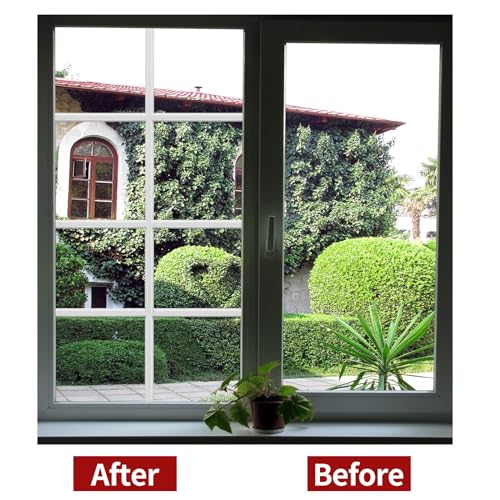 KEOHOLI 5 Rolls Total 32.8ft Window Grille Inserts Grid Kit Self Adhesive Peel and Stick Trim Simulated DIY Window Decorative PVC Strip Molding Trim Frames (White) by KEOHOLI - Image 5