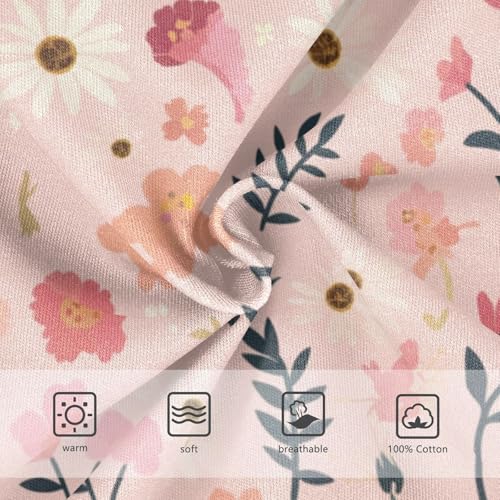 KLL A Pattern Of Flowers in Pink Toddler Boys Soft Underwear Cute Children Undies3