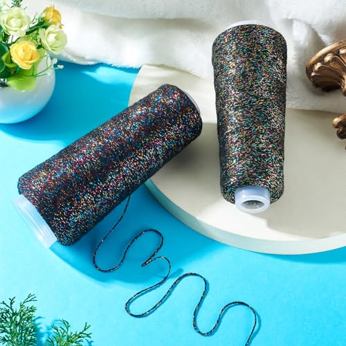 Hilo de Costura de Algodón Brillante 328 Yards 2 Rollos miniatura 2
