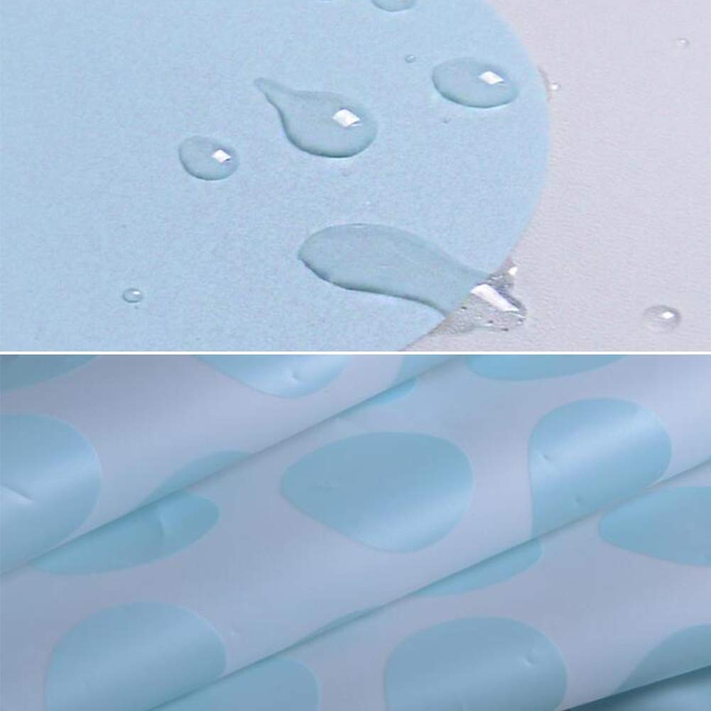 Dot wasserdichter Duschvorhang, Sing Long Badvorhang Home Decor Türvorhang WC-Trennwand Badvorhänge mit Haken Grau 180x240cm (71x94inch)