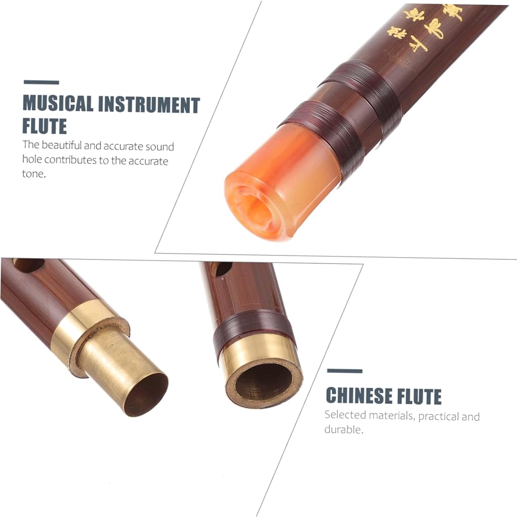 Flauta de bambú para adultos, instrumento tradicional Dizi, flauta para niños, flauta china Dizi, 1 ud.