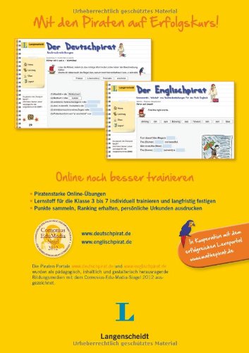 Deutschpirat 4. Klasse Aufsatz, Leseverständnis - Buch und Lösungsheft