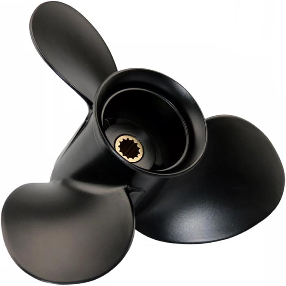 Boatman Upgrade Propeller with Hardware Kit Replacement for 8/9.9/15HP Johnson Evinrude BRP OMC Stern Drive 13 Tooth(Aluminum/Stainless)