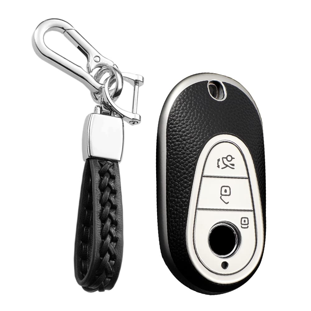 Custodia Portachiavi In Pelle Per Mercedes Classe S (S300, S350, S450) E Classe C – Colore Rosso