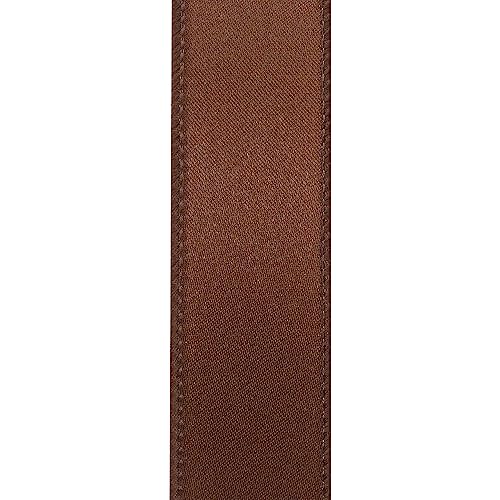 Reliant Ribbon 92575W-092-40F Satin Value Wired Edge Ribbon, 2-1/2 Inch X 10 Yards, Brown - Image 2