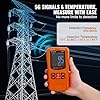 3-in-1 EMF Meter, 5Hz-6GHz, Handheld Rechargeable Electromagnetic Field Radiation Detector, Digital LCD EMF Tester for EF MF RF Home Inspections Outdoor Ghost Hunting 5G Cell Tower Temperature