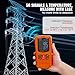 VEVOR 3-in-1 EMF Meter, 5Hz-6GHz, Handheld Rechargeable Electromagnetic Field Radiation Detector, Digital LCD EMF Tester for EF MF RF Home Inspections Outdoor Ghost Hunting 5G Cell Tower Temperature