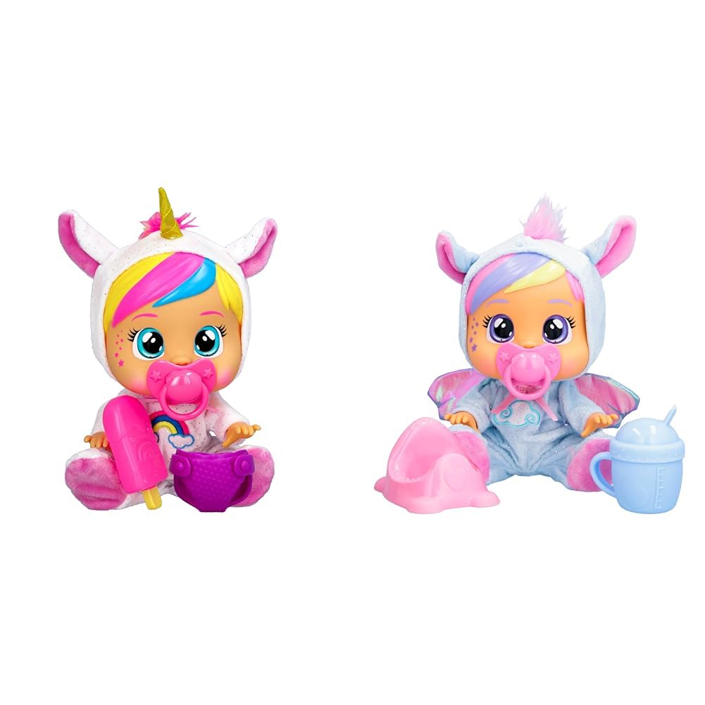 Cry Babies Loving Care Fantasy Dreamy | Bambola interattiva che piange lacrime vere & Loving Care Fantasy Jenna | Bambola interattiva che piange lacrime vere