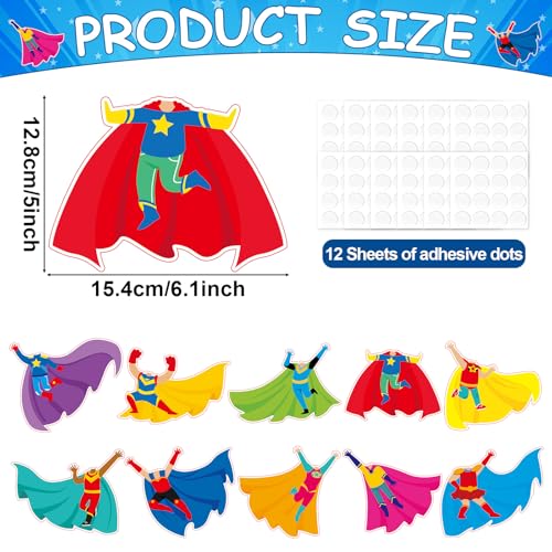 Image of gisgfim 80Pcs Super Theme Hero Cutouts Back to School Decorations Bulletin Board Heroes Paper Cut-Outs Classroom Decor for Boy Girl DIY Craft Photo Wall Door Kindergarten Preschool Party Favor Supply