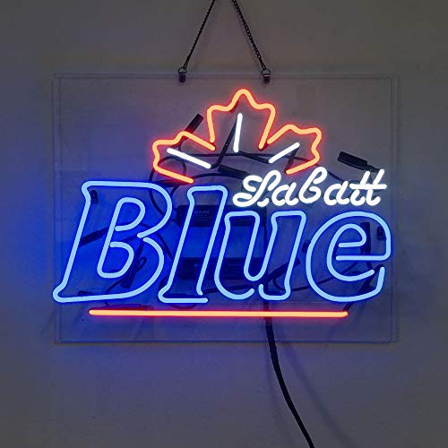Exclusive Labatt Blue Real Glass Handcraft Beer Bar Pub Store Party Room Wall Window Display Neon Signs 19x15