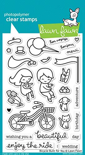 Lawn Fawn Clear Stamps - Bicycle Built For You (LF1323)