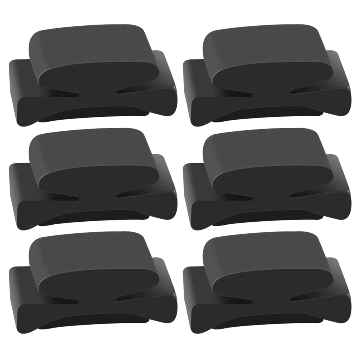 Muiltvoe 6 Pcs Rubber Guitar Headstock Pick Holder Pickholder for Guitar Bass UkuleleConvenient Storage for Thinned Picks