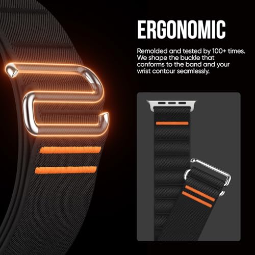 Image of Suitisbest Straps Compatible for Apple Watch Ultra 3 Strap 49 /46 /45 /44 /42 /41 /40 /38mm, Stretchy Nylon Sport Loop Strap with S-Hook for Apple Watch Ultra 3 /2 /1 SE3 Series 11 10 9 8 7 6 5 4【Band only】
