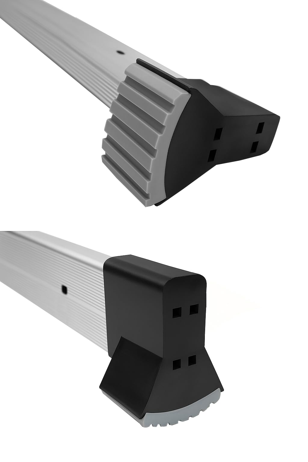 DRABEST Scala Pieghevole Universale Multifunzionale Articolata 4x3 Gradini – Costruzione Solida – Alluminio + Acciaio – Carico Massimo 125kg – 0,32x0,98x0,25m