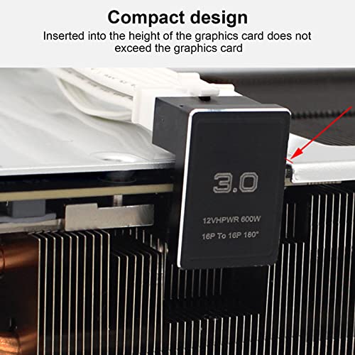 Adaptador PCIe ATX de 16 Pines Zunate para solucionar dobles de cables GPU de 600W 2