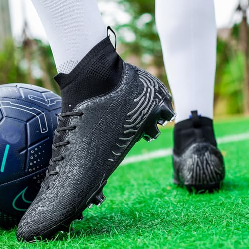 Image of Mens Soccer Cleats Womens Indoor Soccer Shoes Wide Baseball Turf Shoes Adult Youth Rugby Shoes Big Boys Small Spikes AG TF Football Boots