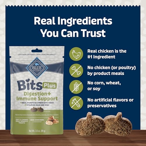 Blue Buffalo Bits Plus Chicken Dog Treats, 3.5 oz - image 6