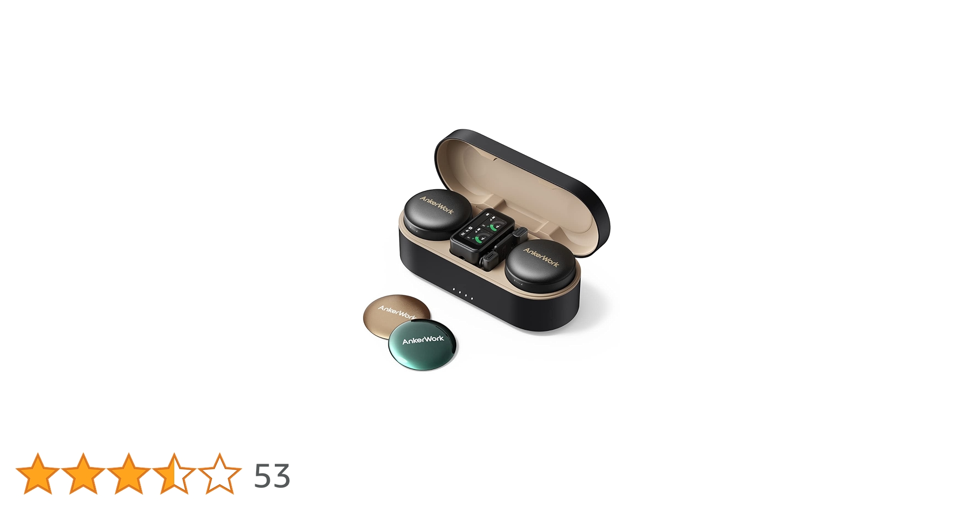 Amazon | AnkerWork M650 Wireless Microphone メタリックブラック