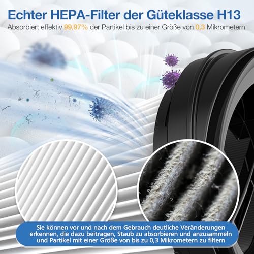 Ersatzfilter Kompatibel mit Grundig VCH9829 VCH9832 VCH9630 VCH9631 VCH9632 VCH9629 2 in 1 Akku-und Handstaubsauger,Filter Ersatzteile für Grundig Sie # 9178008590