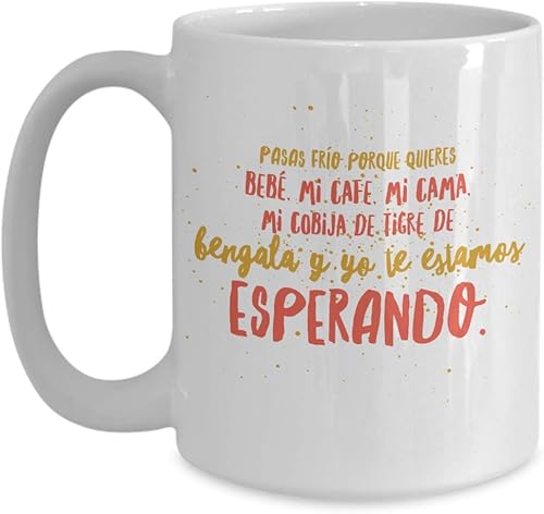Miniatura 3 de Taza de Cafe Esperando Vaso, taza café divertidas, tazas personalizadas, coffee mug inspiradoras, taza con mensajes positivos.
