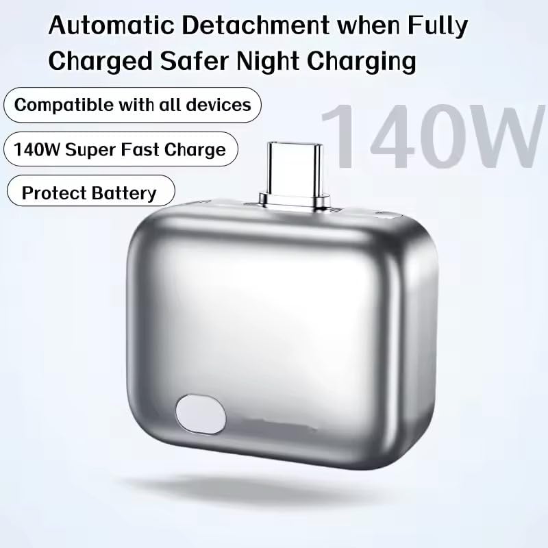 Image of Smart Charger Adapter with Auto Disconnect | Type C Charging Cable
