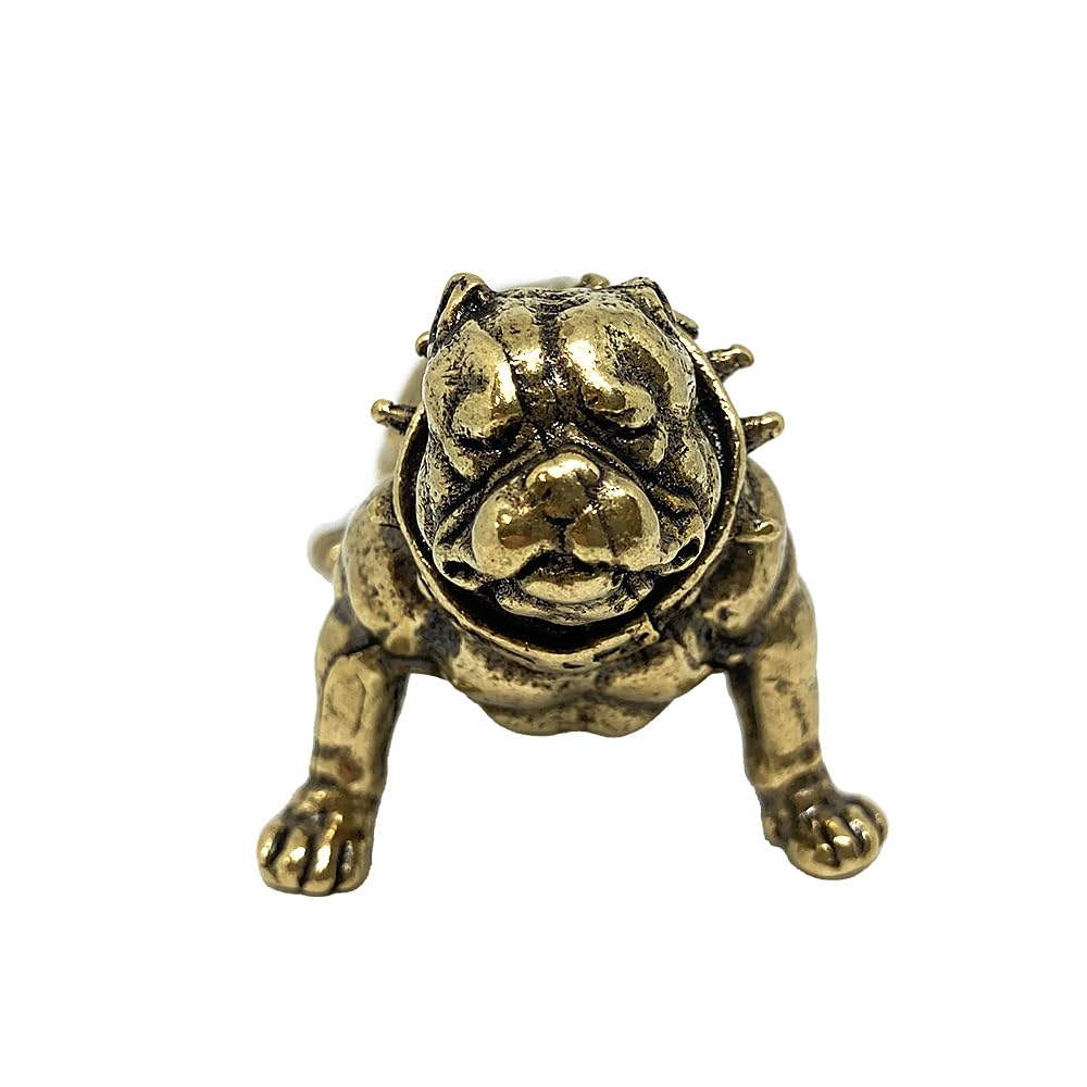 Amazon.co.jp: ごつめ！ ピットブル 犬 置物 オブジェ 真鍮製 長さ