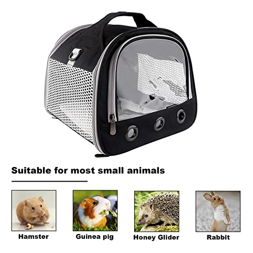 Small Pet Carrier Bag with Mat Guinea Pig Travel Carrier with Strap Portable Breathable Rabbit Carrier Outdoor Pet Bag… - Image 8