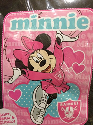 NORTHWEST Raiders Minnie Mouse Twin Blanket