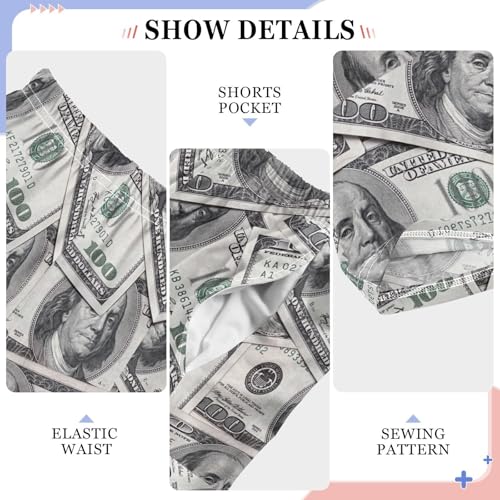 Boys' Pants Vintage Money Bills Long Bottoms Jogger Pants Elastic Waist Trousers with Pockets S-XL4