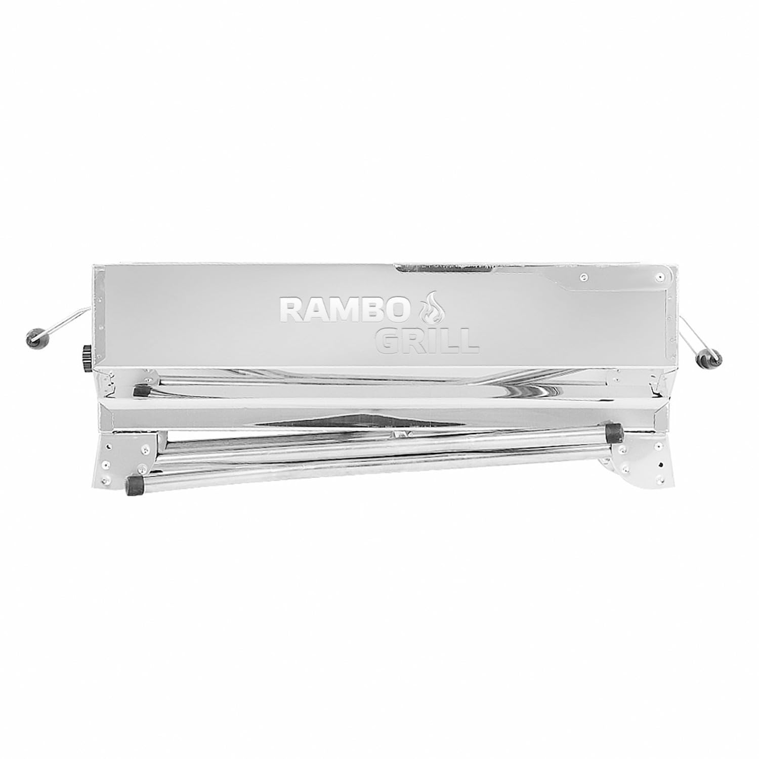 BEM Rambo Argos Holzkohlegrill aus Edelstahl, Mangal, BBQ Klappgrill