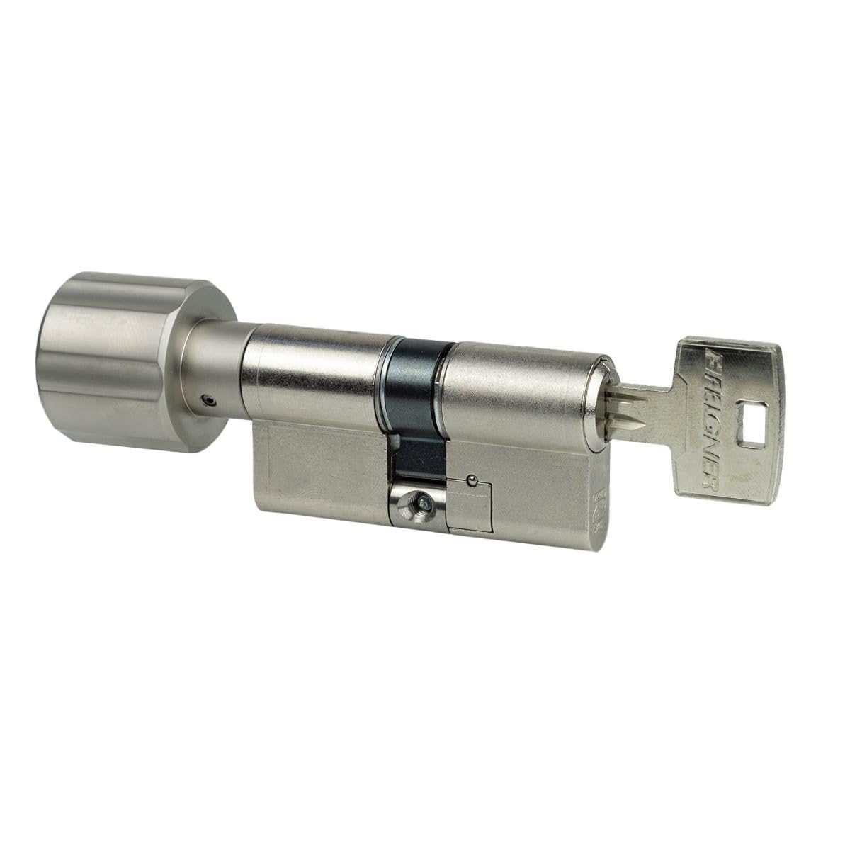 ABUS MAGTEC 2500 Knaufzylinder 30 | 30K | Modularer Schließzylinder mit Magnet-Technologie | Kopierschutz Pickingschutz Bohrschutz Ziehschutz | Patentschutz | 5 Schlüssel + Sicherungskarte