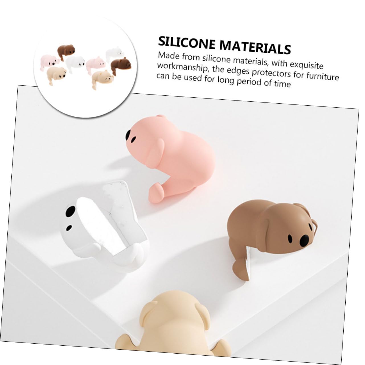 Toyvian 40piezas De Esquinas para Bebés De para Mesas De Protección De Muebles Diseño De Animales Seguridad Infantil y Anticolisión