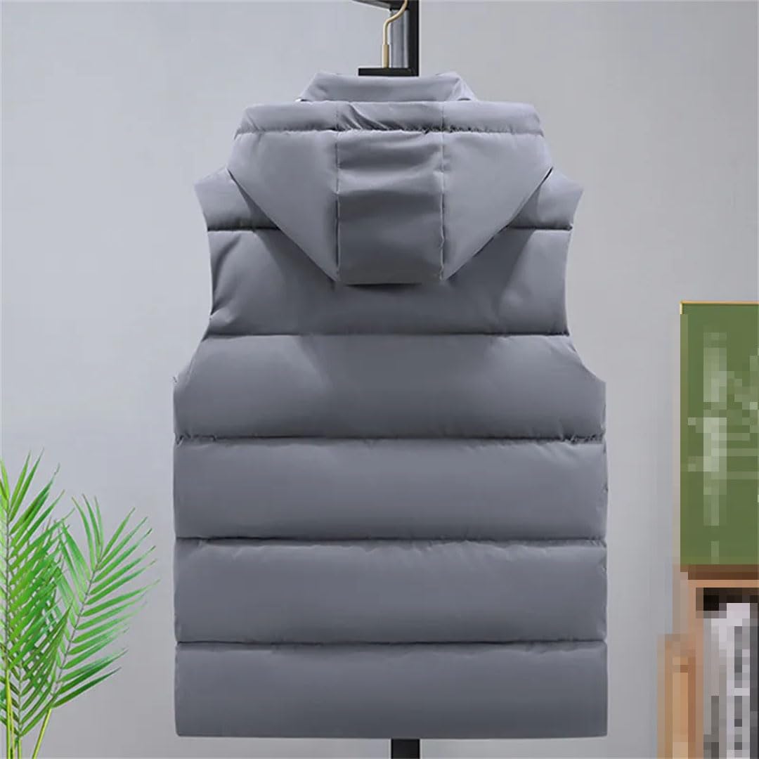 Vogrtcc Chaleco Con Capucha De Invierno, Chaleco Con Cremallera, Chaleco De Algodón