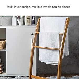 Bamboo Towel Rack Holder for Bathrooms,Freestanding Beach Towel & Poolside Rack with Bottom Storage Shelf,Quilt Rack Stand or Blanket Rack for Living Room or Bedroom Bamboo Towel Rack Holder for BathroomsFreestanding Beach Towel Poolside Rack with Bottom Storage ShelfQuilt Rack Stand or Blanket Rack for Living Room or Bedroom