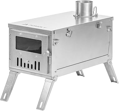 POMOLY GT Max Ultra Lightweight Fast Fold Titanium Wood Stove Camping Tent Stove