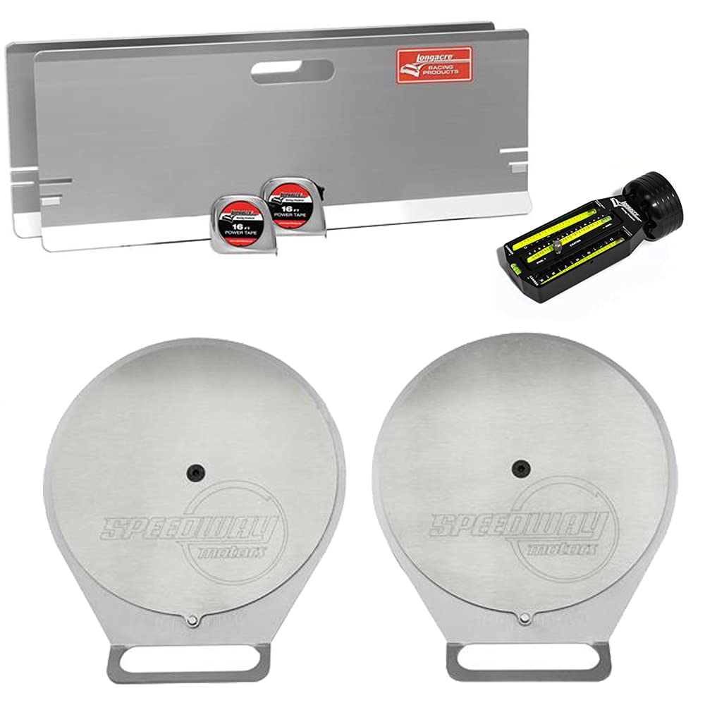 Speedway Front End Toe and Camber Alignment Kit with Turn Plates
