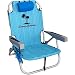 Tommy Bahama Backpack Cooler Chair with Storage Pouch and Towel Bar (Blue Weave)