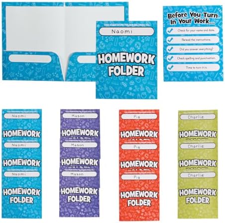 Fun Express School Folders for Kids 12 Pack image 5