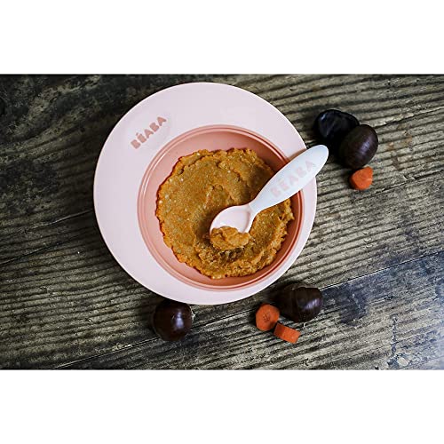 Couverts ergonomiques BÉABA pour accompagner les premiers repas de bébé à table - 2