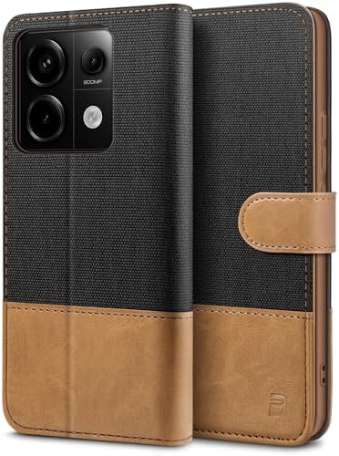 GOKEN Cover per Xiaomi Redmi Note 13 PRO Plus 5G (PRO+), Custodia Folio in PU Pelle Flip Wallet Libro Case con Portafoglio, TPU Silicone Magnetica Cover con Supporto di Stand/Carte Slot -Marrone