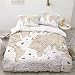 YSWFGE Bettwäsche 135x200 Kinder Weltkarte Bettbezug Set Mit Reißverschluss 3D-Druck Cartoon Gelb Bettwäsche-Set 3 Teilig Bedding Mikrofaser Bettbezüge Mit 2 Kissenbezug